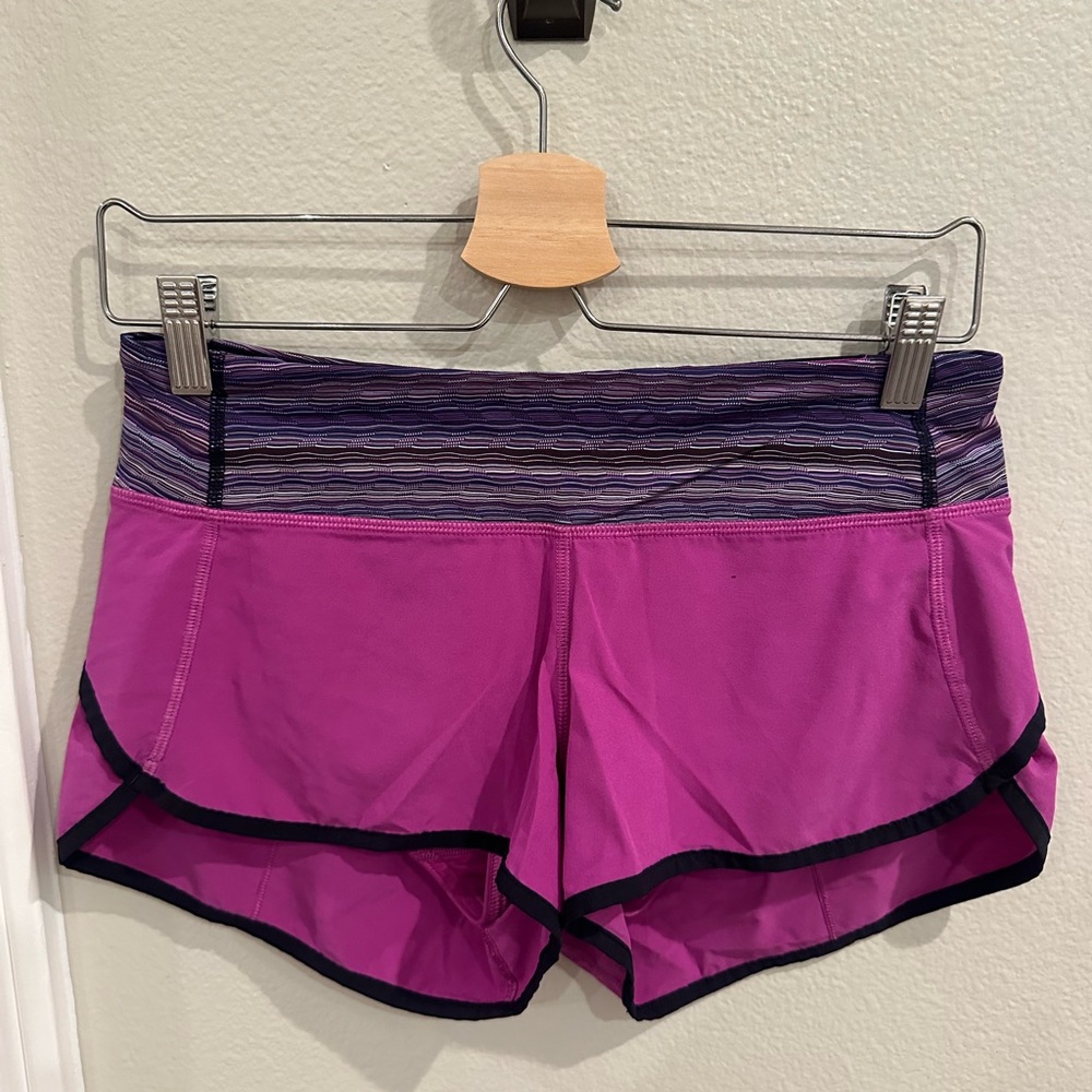 Lululemon Speed Shorts Space Dye Twist Ultra Violet Multi